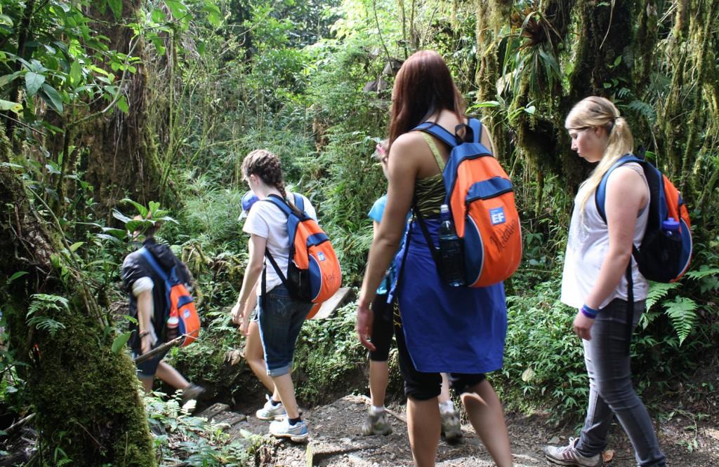 A group of Southern Lehigh students took a walking tour of the rainforest during a trip to Costa Rica this summer.