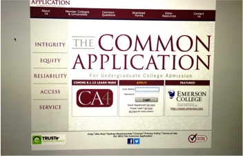 Most colleges use the common application.