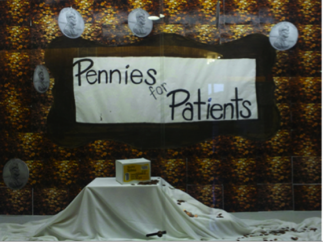 Members of NHS worked very hard to make Pennies for Patients a success.