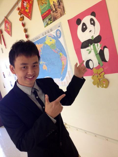 Chinese teacher Mr. He Kun is excited to spend this year at Southern Lehigh.
