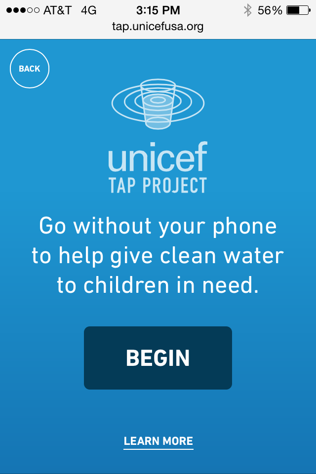 Unicef Tap Project Logo