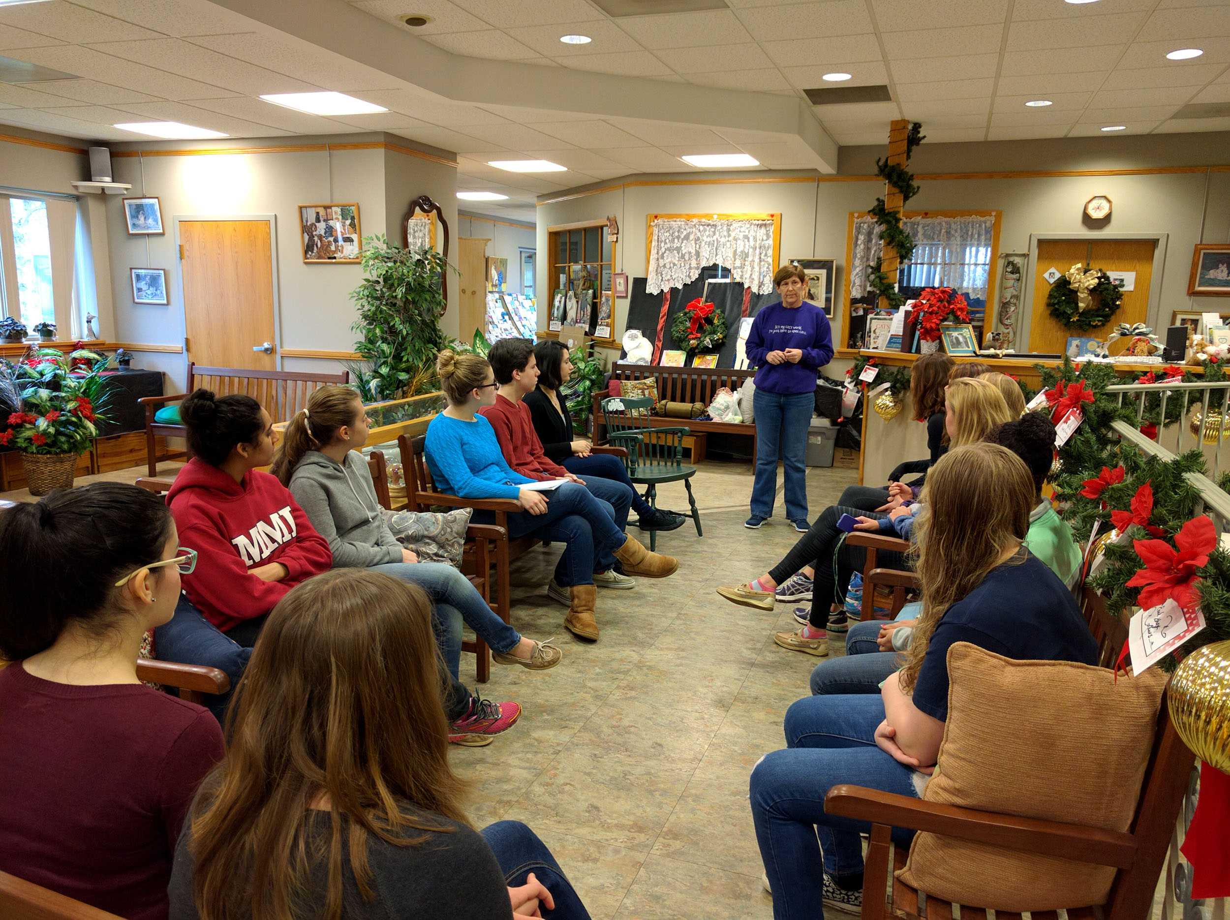 Members of the Animal Rights Activist club visited Animals In Distress with the ultimate goal of inspiring its members to volunteer at the shelter.