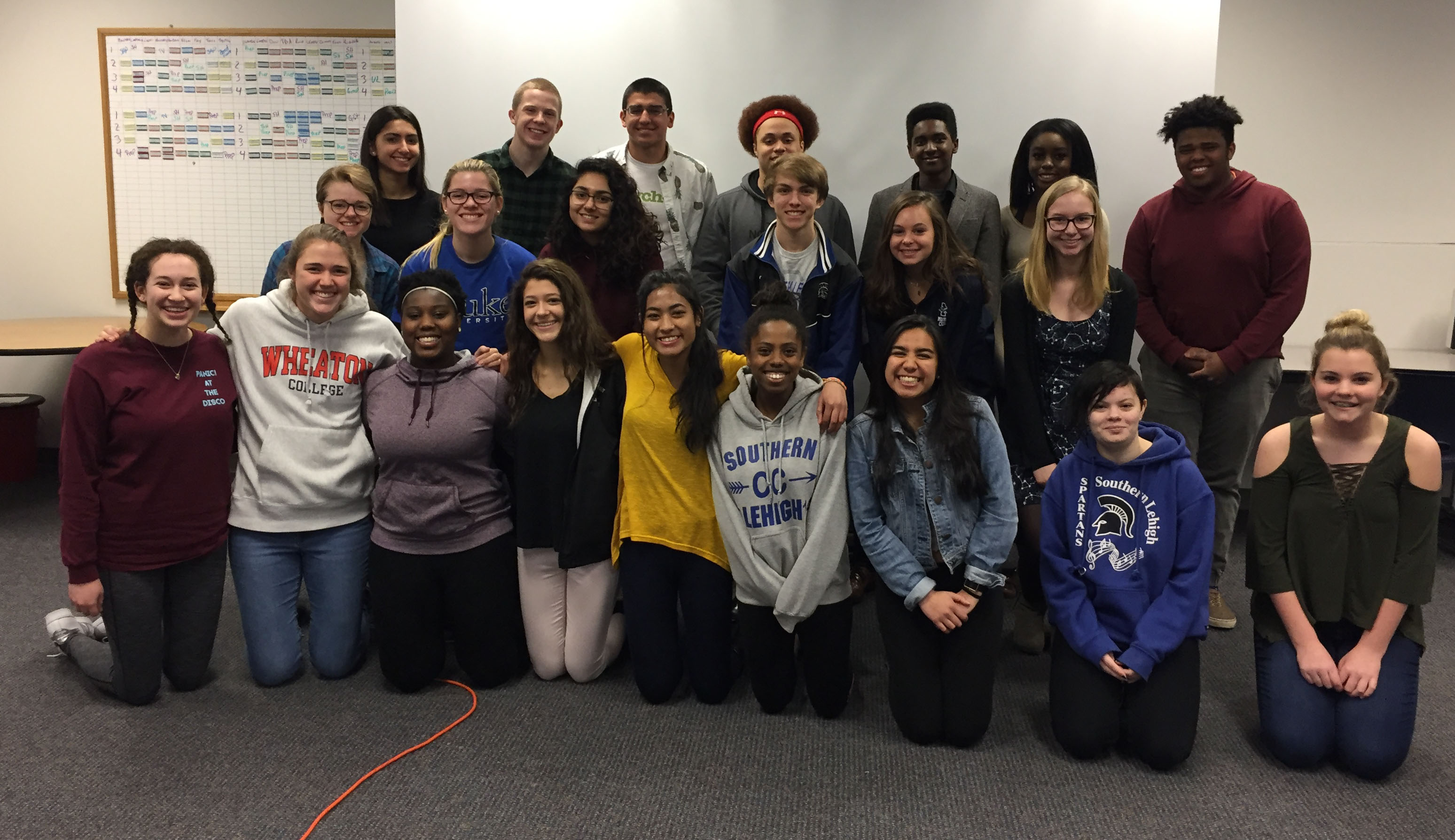 Representatives from the SPIRIT program meet regularly with the high school administration to brainstorm ideas to improve climate and tolerance at Southern Lehigh.