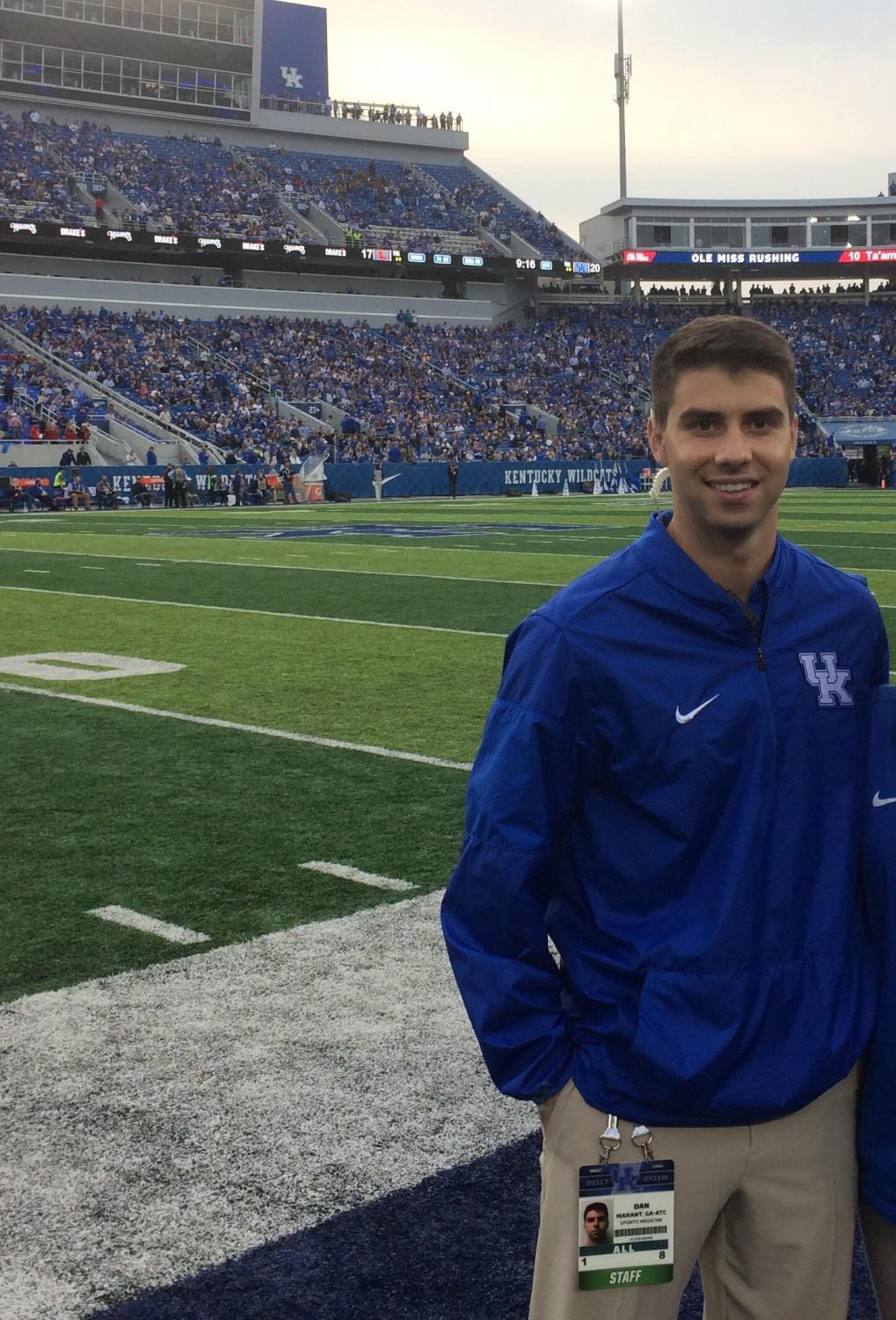 Marant is studying at University of Kentucky to get his Master's in Athletic Training.