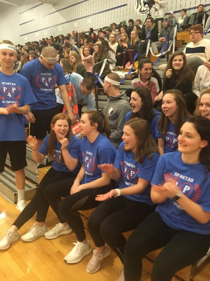 Many “Olympic” teams competed in different activities during the school-wide pep rally.