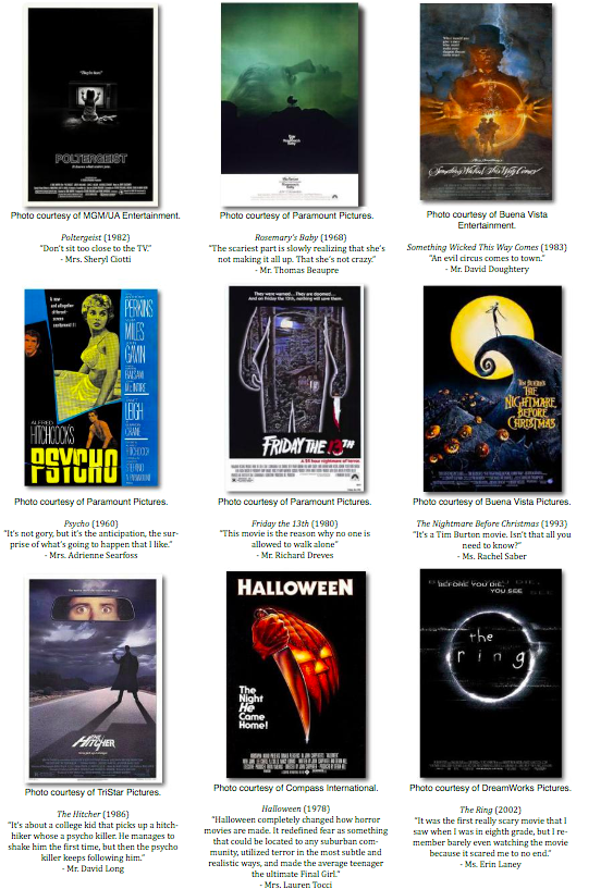 Teachers Share Favorite Halloween Movies