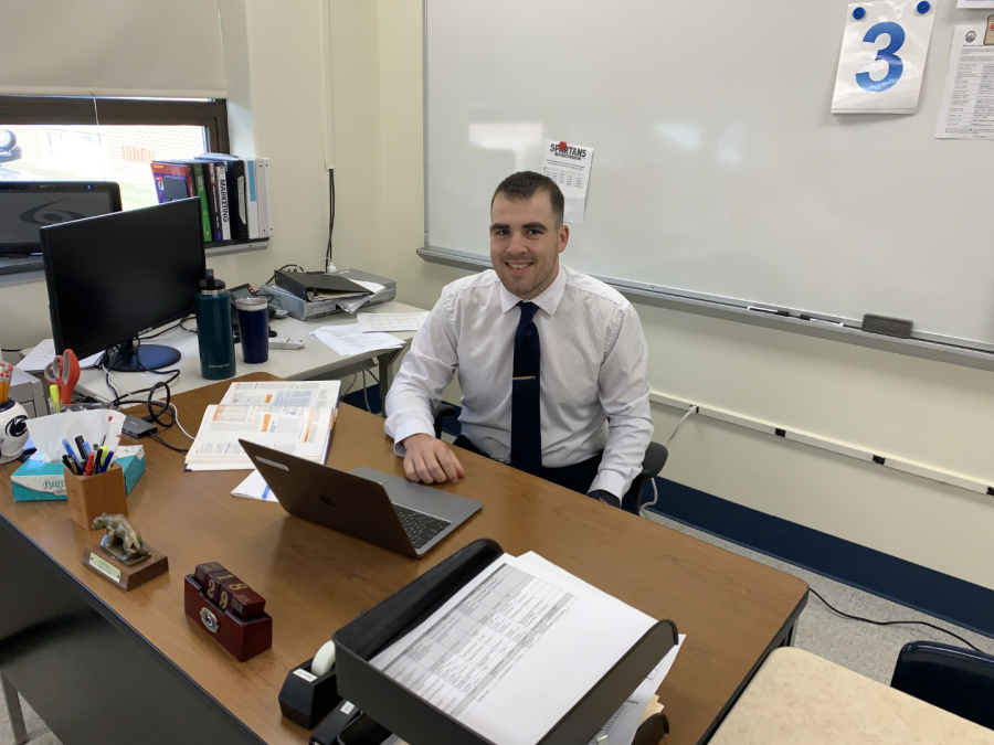 Mr. Anthony encourages students to do their best and learn in the classroom