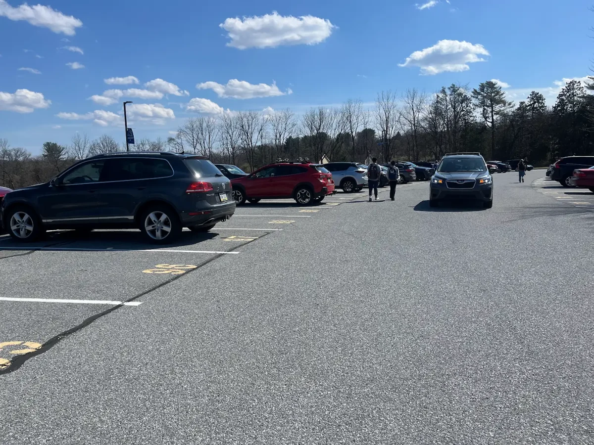 Southern Lehigh students get in their cars at the end of the day
